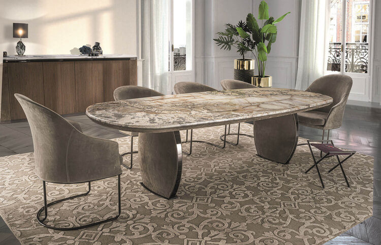 Новая серия столов Lotus Sartoria от Longhi